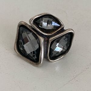 UNO de 50 Chunky Crystal Statement Ring